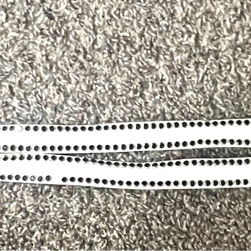 Vintage Glam Metal Western‎ Rhinestone  white and black belt